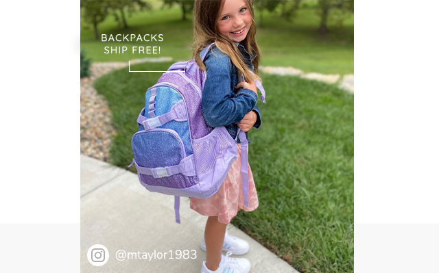 BACKPACKS SHIP FREE