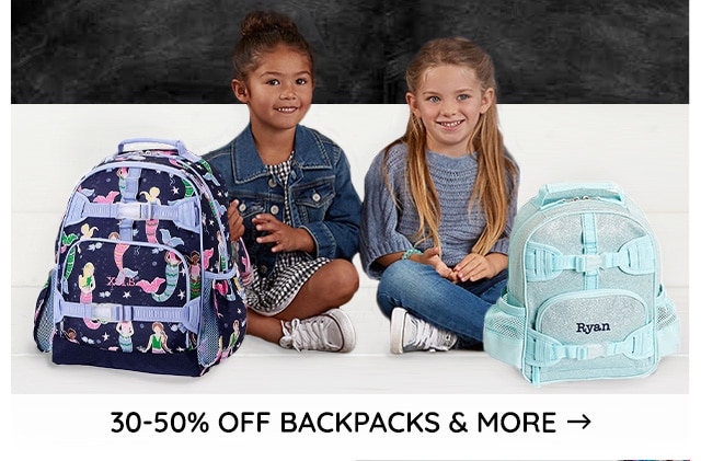 30-50% OFF BACKPACKS & MORE