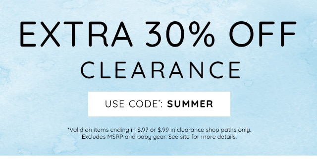 EXTRA 30% OFF CLEARANCE