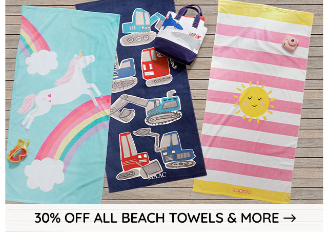 30% OFF ALL BEACH TOWELS & MORE