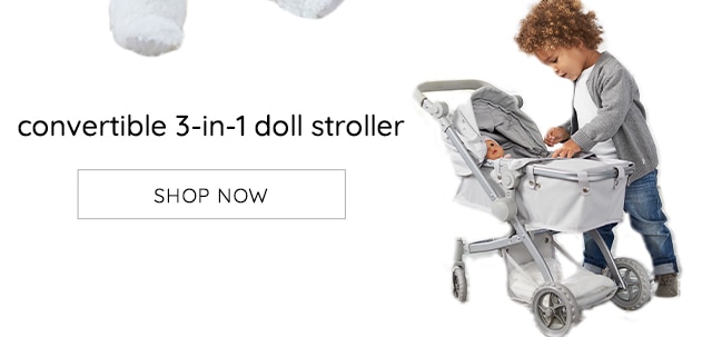 CONVERTIBLE 3-IN-1 DOLL STROLLER