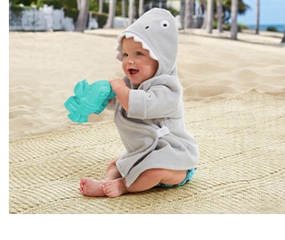 SHARK BABY CRITTER ROBE