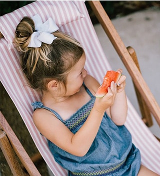 PINK STRIPE MINI SLING CHAIR