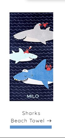 SHARKS BEACH TOWEL