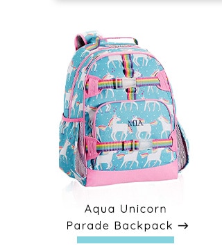 AQUA UNICORN PARADE BACKPACK