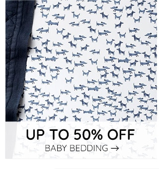 UP TO 50% OFF BABY BEDDING