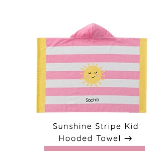 SUNSHINE STRIPE KID HOODED TOWEL