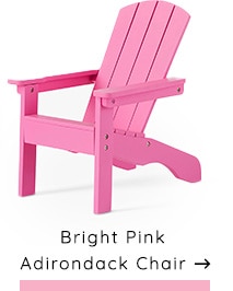 BRIGHT PINK ADIRONDACK CHAIR