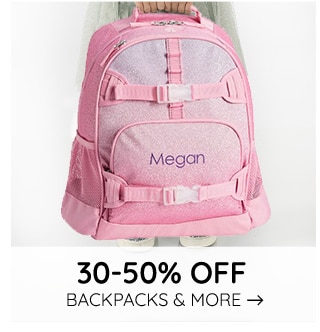 30-50% OFF BACKPACKS & MORE