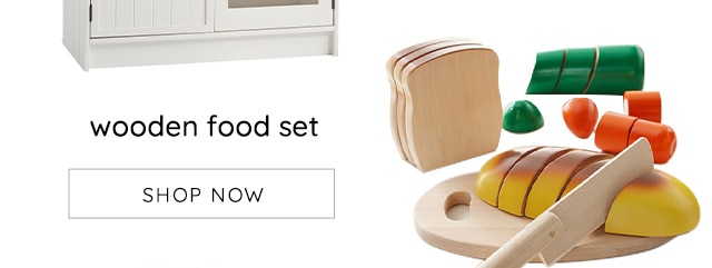 WOODEN FOOD SET