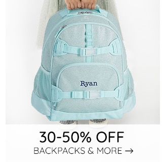 30-50% OFF BACKPACKS & MORE