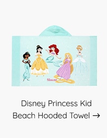 DISNEY PRINCESS HOODED TOWEL