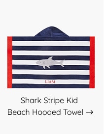 SHARK HOODED TOWEL