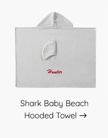 SHARK HOODED TOWEL