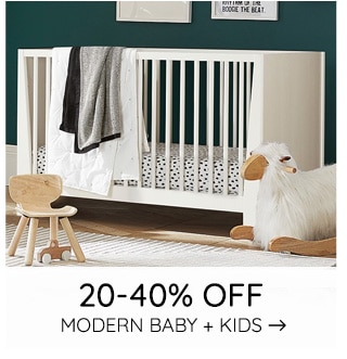 20-40% OFF MODERN BABY + KIDS