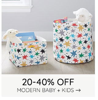 20-40% OFF MODERN + KIDS