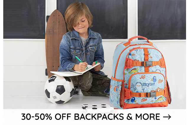 30-50% OFF BACKPACKS & MORE