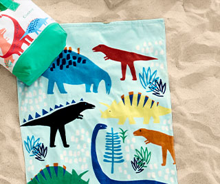 DINO BEACH TOWEL