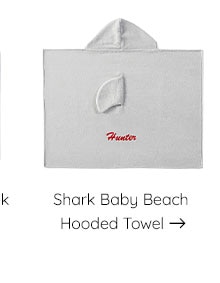 SHARK BABY BEACH HODDED TOWEL