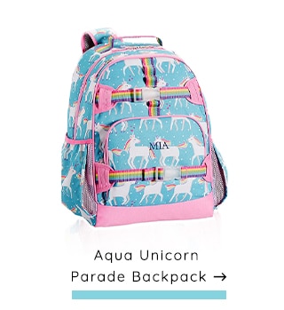 AQUA UNICORN PARADE BACKPACK