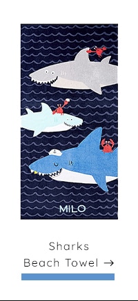 SHARKS BEACH TOWEL