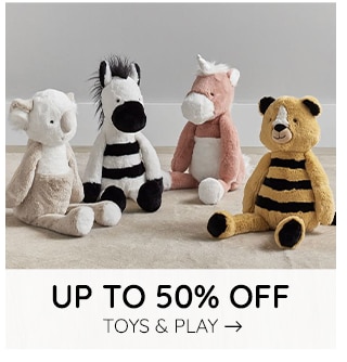 UP TO 50% OFF TOYS & PLAY