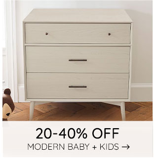 20-40% OFF MODERN BABY + KIDS