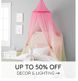 UP TO 50% OFF DECOR & LIGHTING