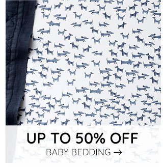 UP TO 50% OFF BABY BEDDING