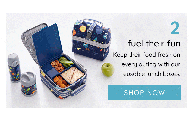 FUEL THEIR FUN - SHOP LUNCH BOXES