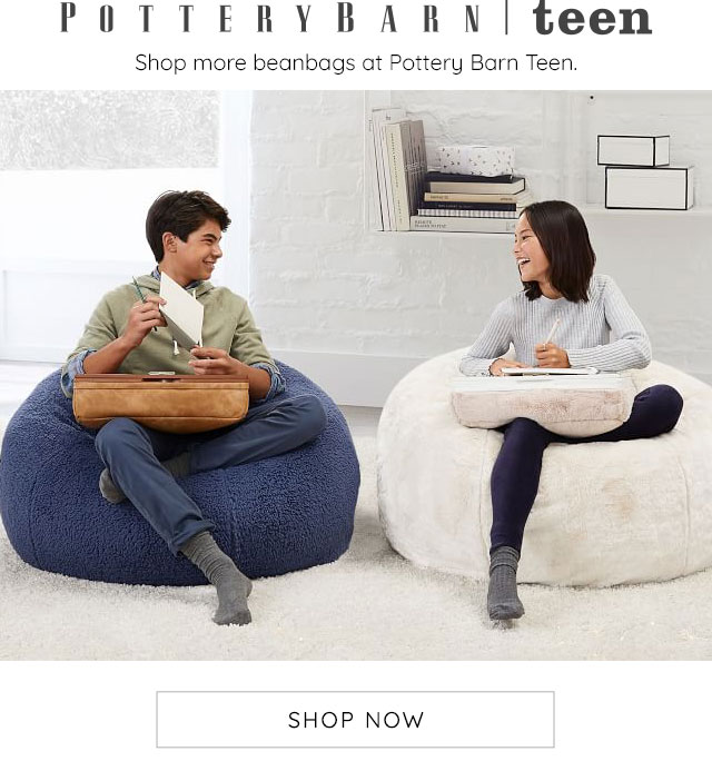 SHOP MORE BEANBAGS AT POTTERY BARN TEEN