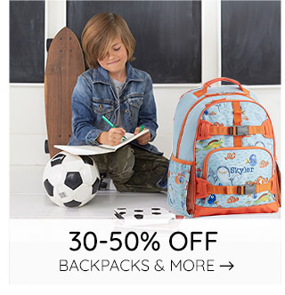 30-50% OFF BACKPACKS & MORE