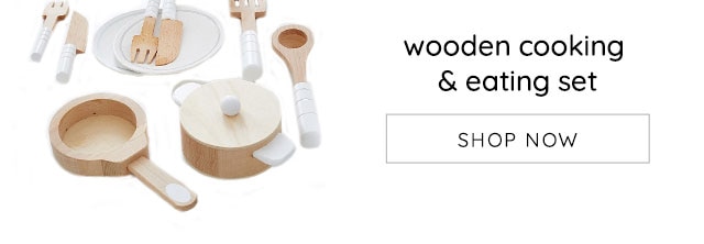 WOODEN COKKING & EATING SET