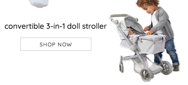 CONVERTIBLE 3-IN-1 DOLL STROLLER