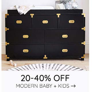 20-40% OFF MODERN BABY + KIDS