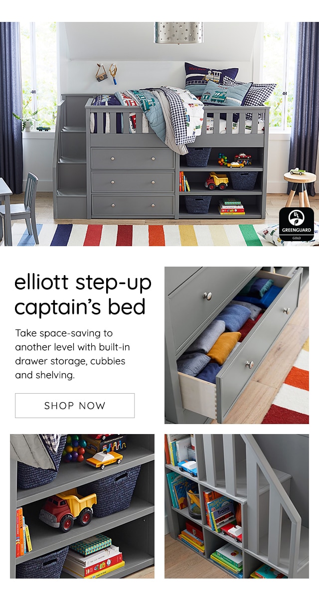 ELLIOT STEP-UP CAPTAIN'S BED - SHOP NOW