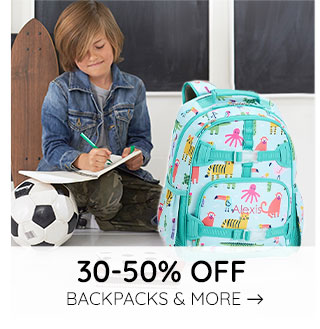 30-50% OFF BACKPACKS & MORE