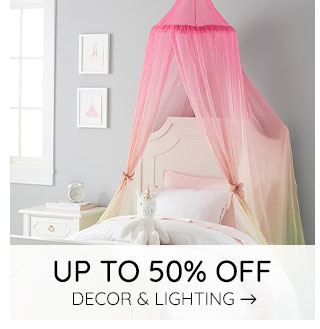 UP TO 50% OFF DECOR & LIGHTING