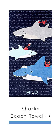 SHARKS BEACH TOWEL