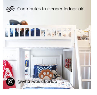 CONTRIBUTE TO CLEANER INDOOR AIR.