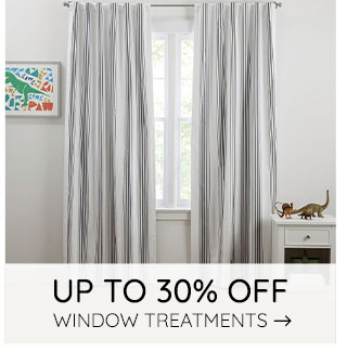 UP TO 30% OFF WINDOW TREATMENTS