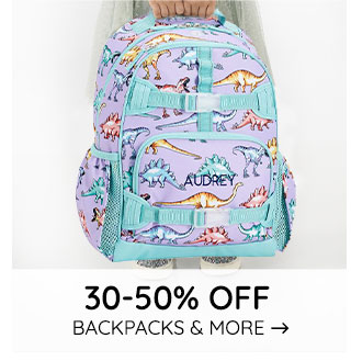 30-50% OFF BACKPACKS & MORE