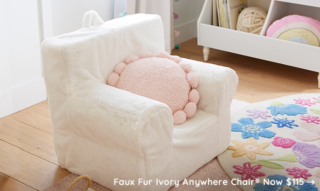 FAUX FUR IVORY ANYWHERE CHAIR® NOW $115