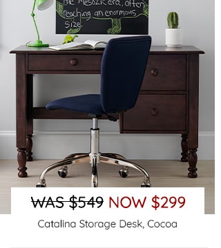 CATALINA STORAGE DESK, COCOA