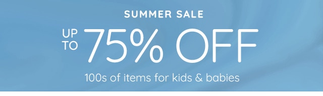 SUMMER SALE - UP TO 75% OFF