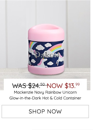 NAVY RAINBOW UNICORN HOT & COLD CONTAINER