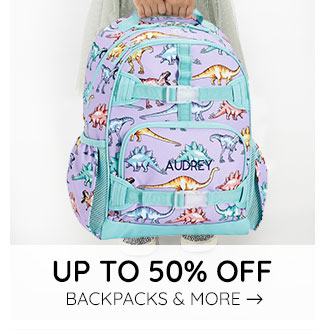 UP TO 50% OFF BACKPACKS & MORE