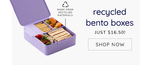 NO KID HUNGRY® RECYCLED BENTO BOXES