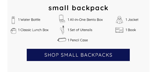 SHOP SMALL BACKPACKS