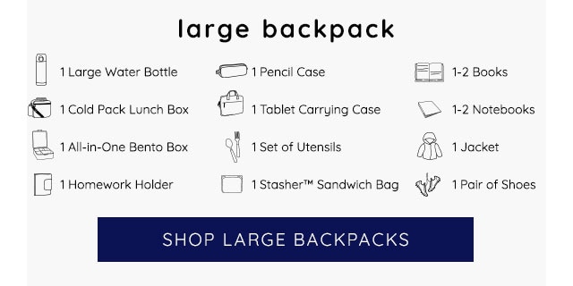 SHOP LARGE BACKPACKS